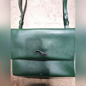 Green Knife embellished Crossbody Bag